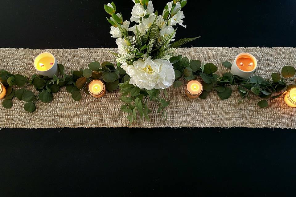 Candles for table settings