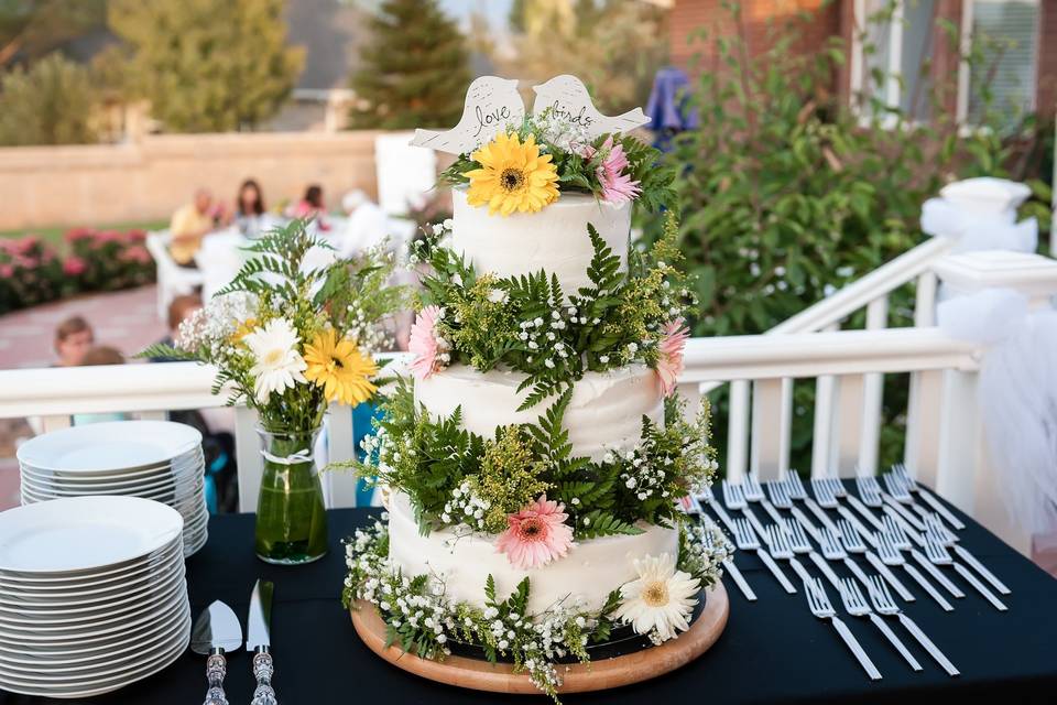 Culinary bride's cake.