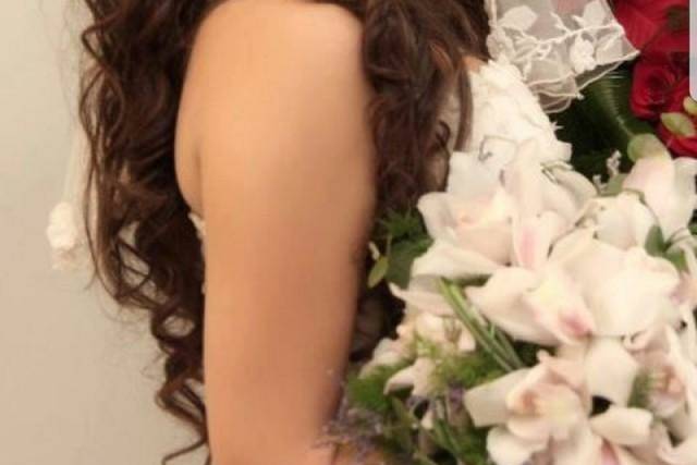 Bride with bouquet