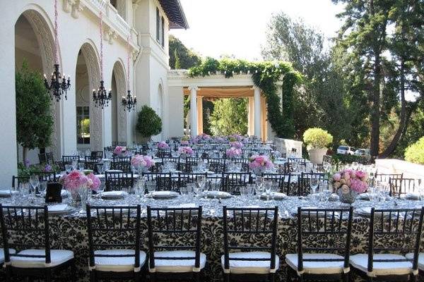 King's Tables on the Veranda of Villa Montalvo