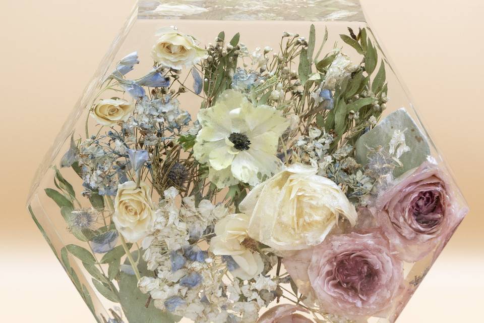 Hexagon Bouquet Block