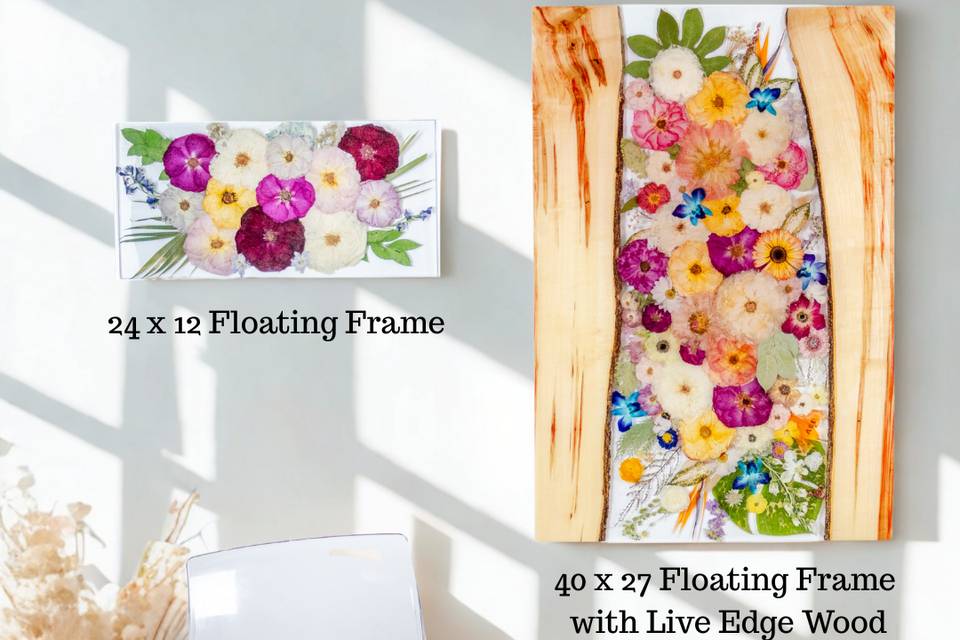 Pressed Flower Floating Frames
