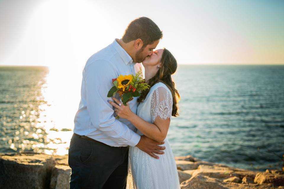 Married by the ocean