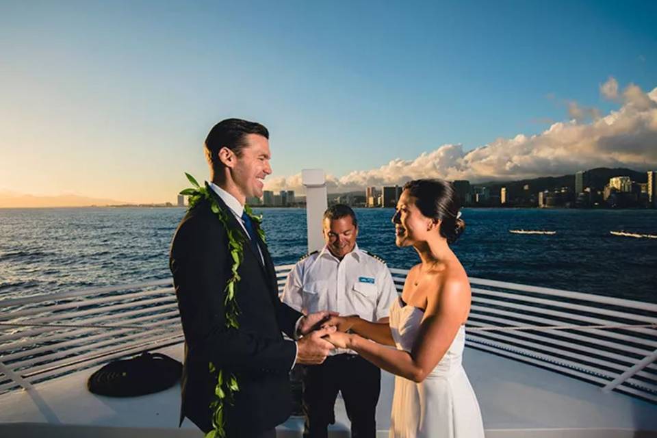 Ceremony at sea