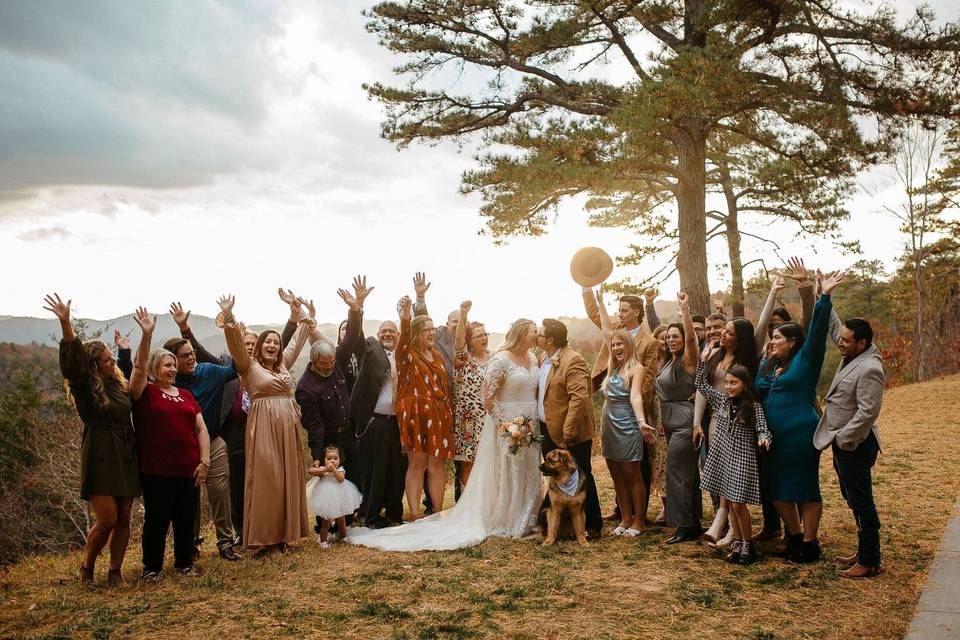 Mountain side elopement