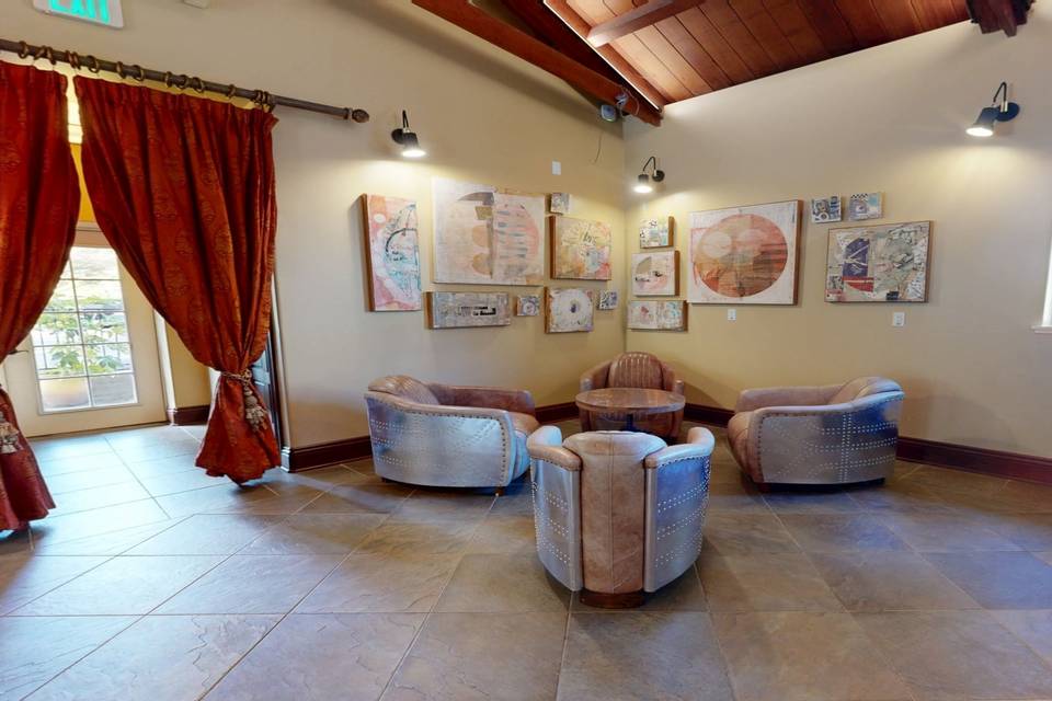 Lobby seating area