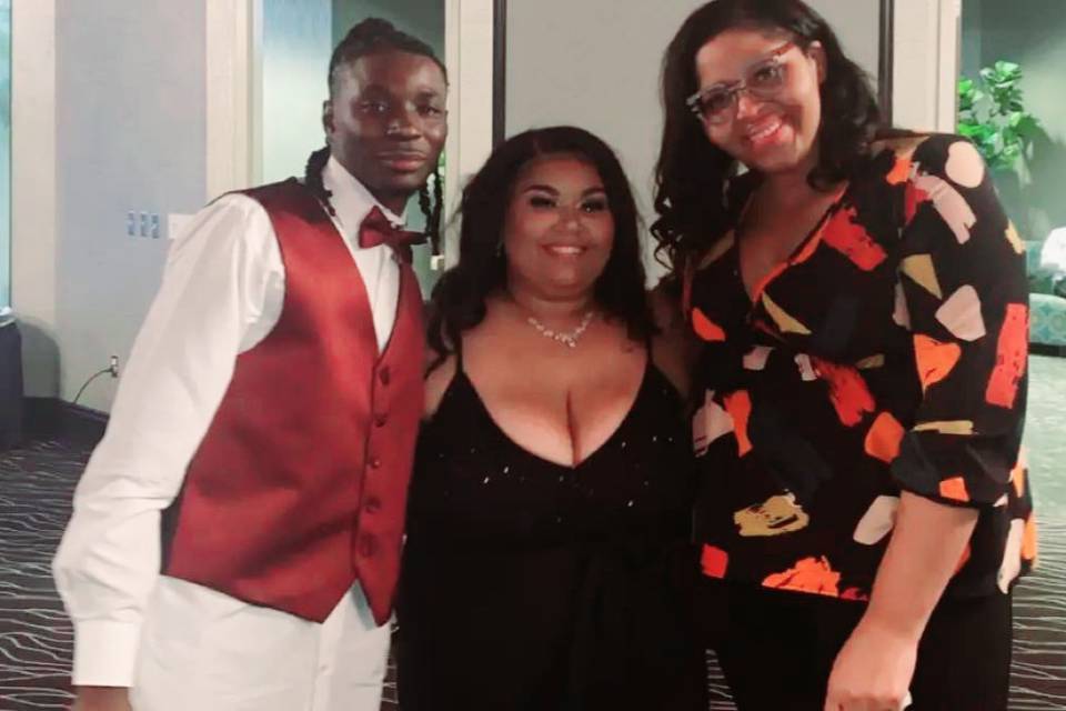 With the couple