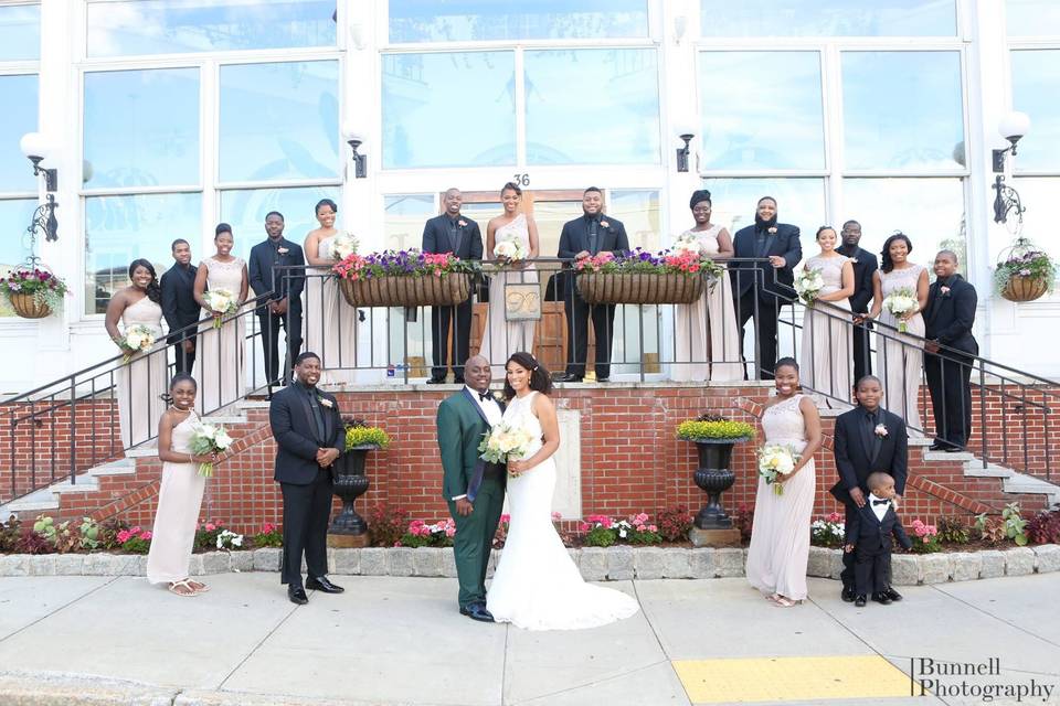 Wedding group photo