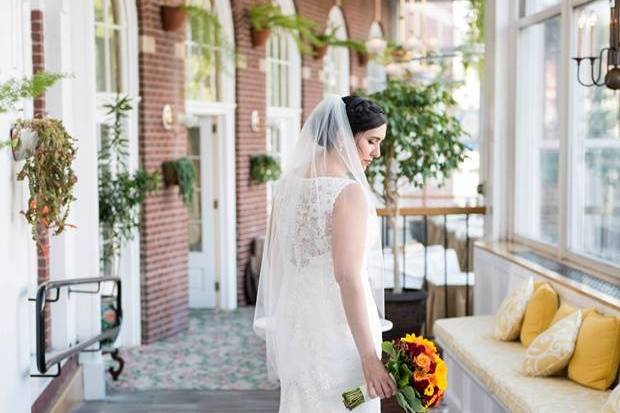 Bride in Atrium