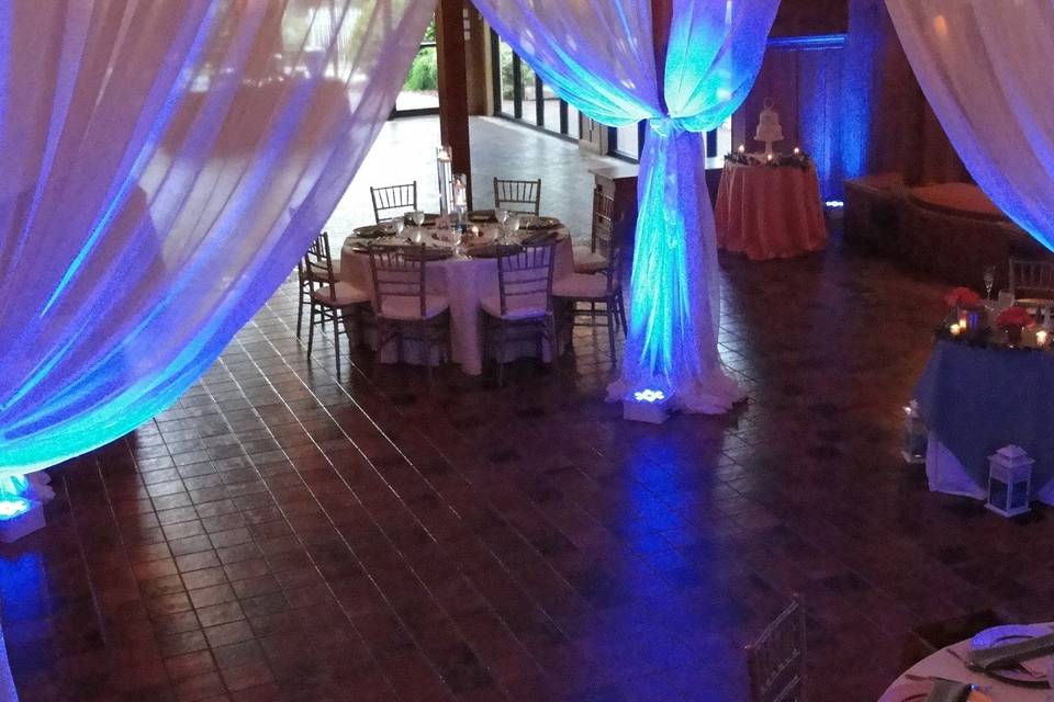 Blue Wedding Reception