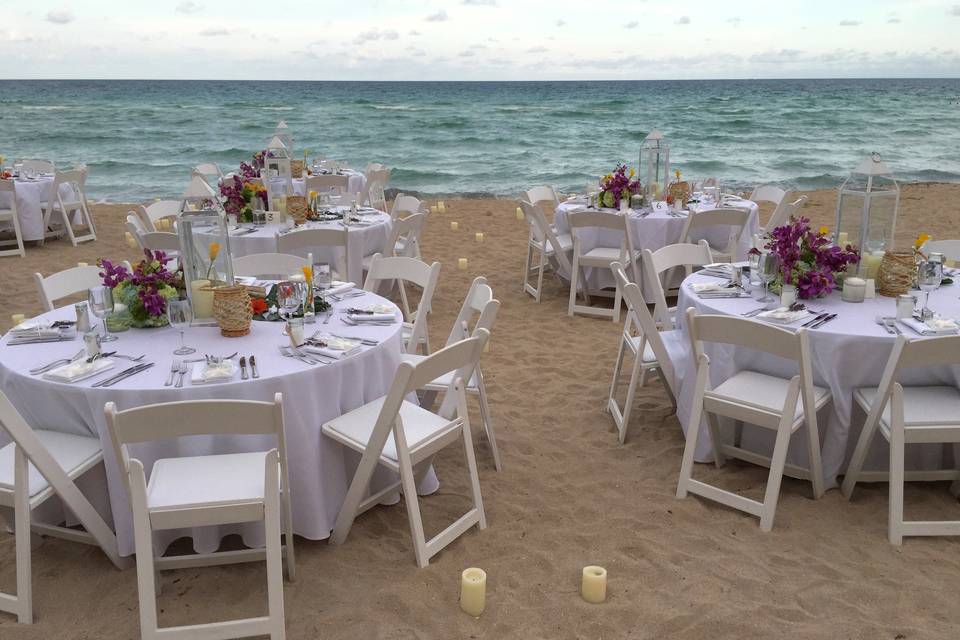 Beach reception
