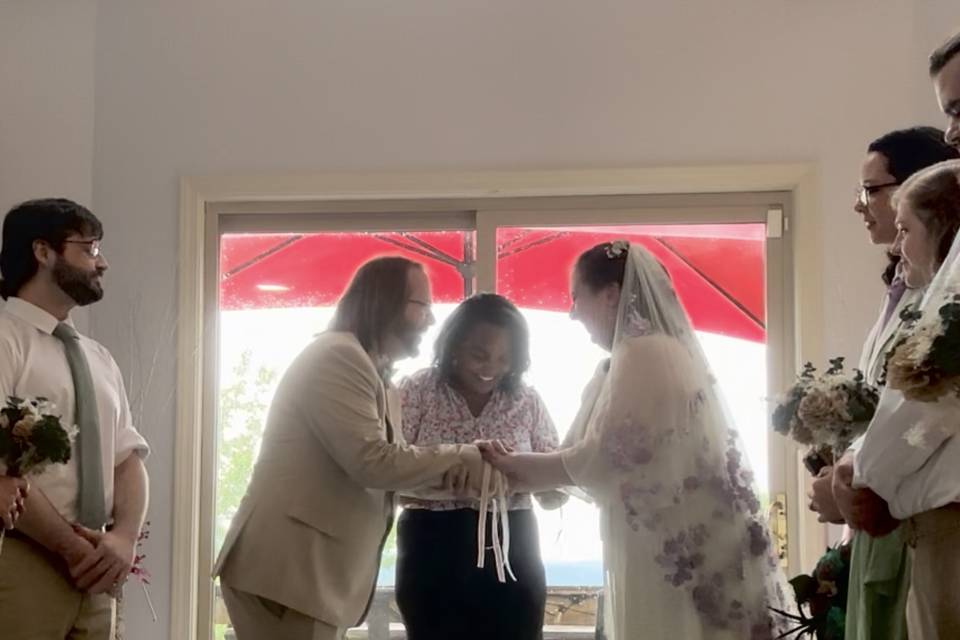 Hand fasting ceremony