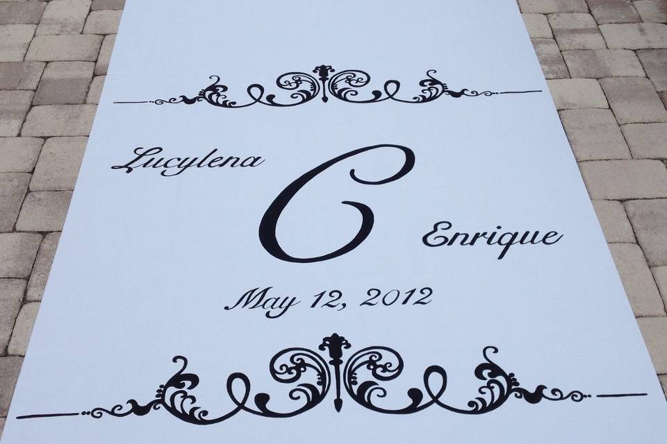 Custom Artistic Aisle Runners