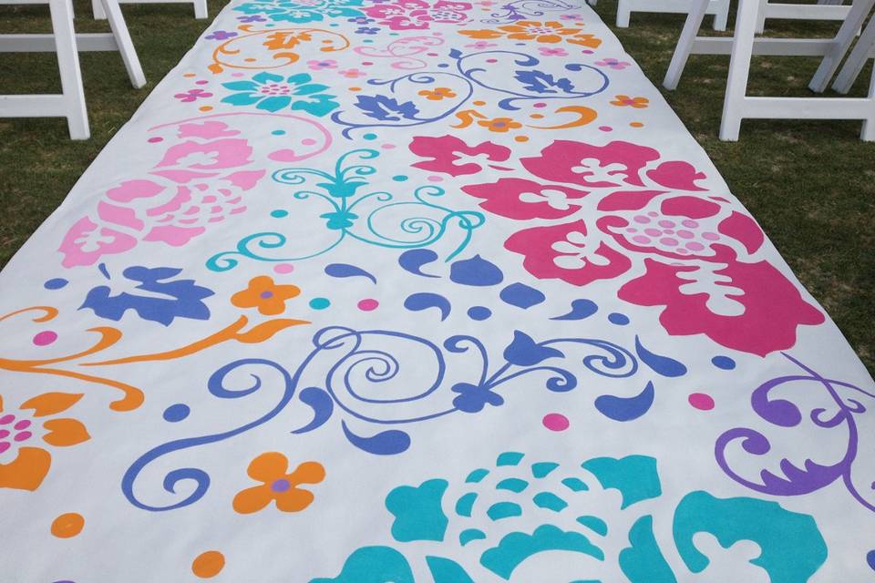 Custom Artistic Aisle Runners