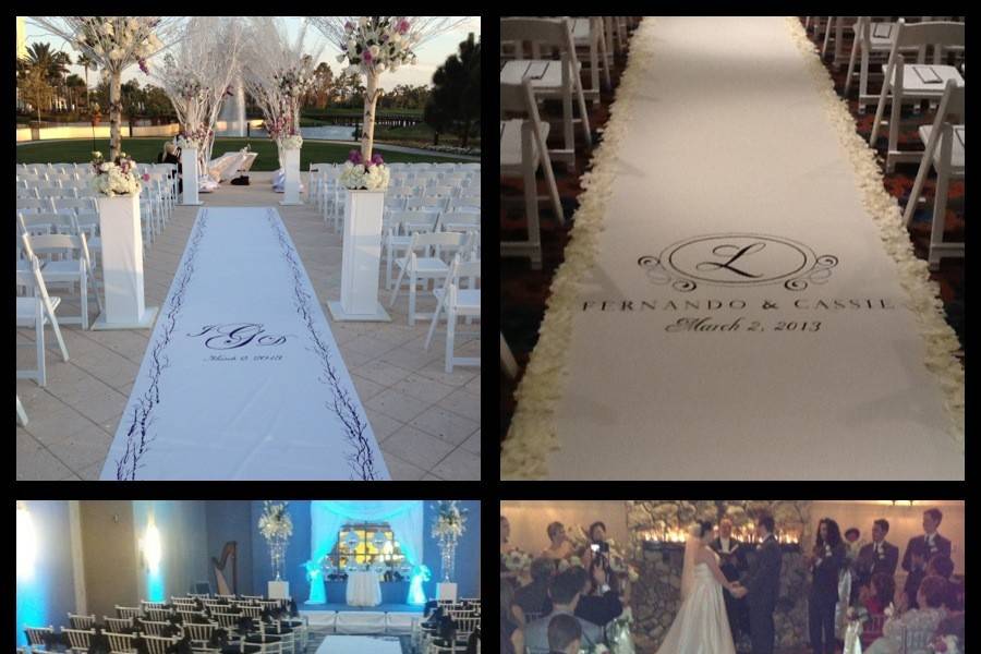 Custom Artistic Aisle Runners