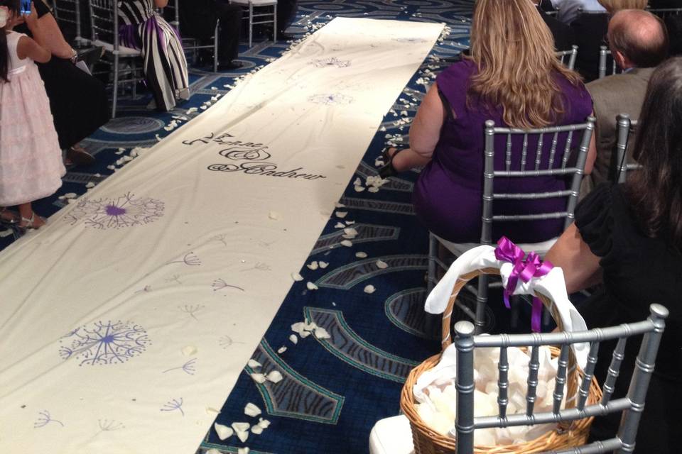 Custom Artistic Aisle Runners