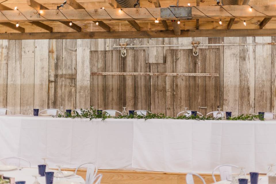 Olde Mill Venue head table