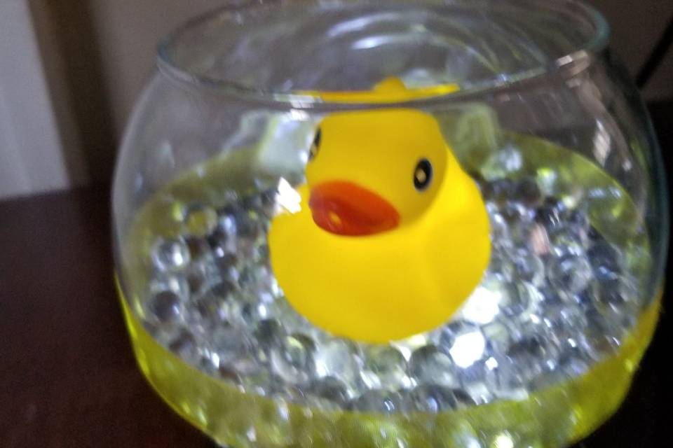 Rubber ducky centerpiece