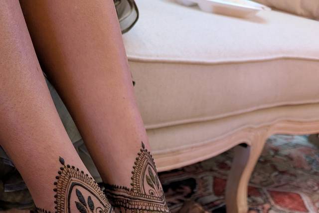 Beautiful bridal feet