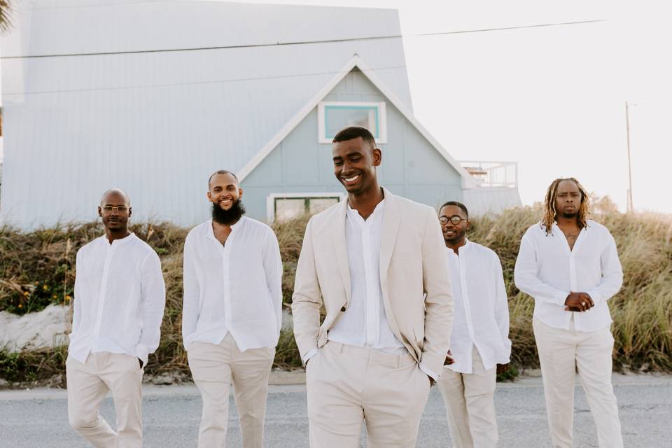 Groomsmen Walking Out