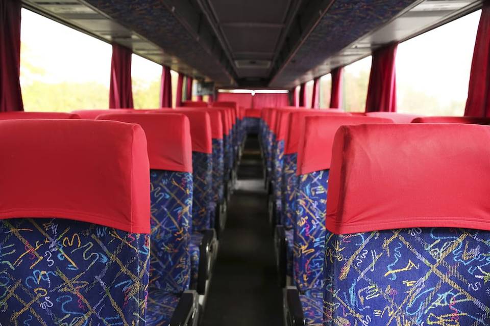 Wedding bus interior