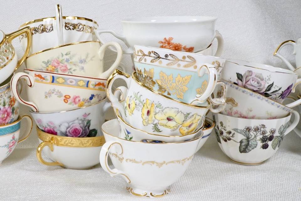 Hundreds of teacups