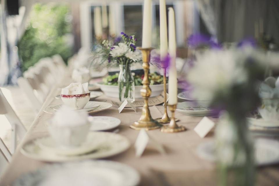 Brass candlesticks galore