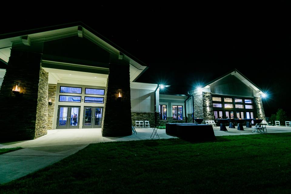 View at night on the Terrace