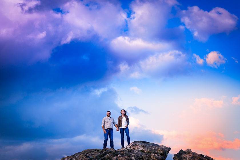 Couple at gloaming