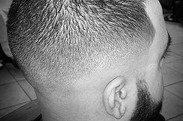 Low fade with combover