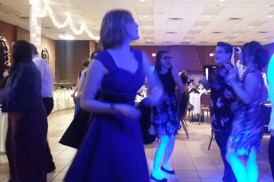 Dance Floor Fun at Reception