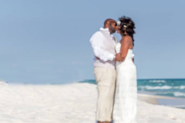 Bouquet on the sand