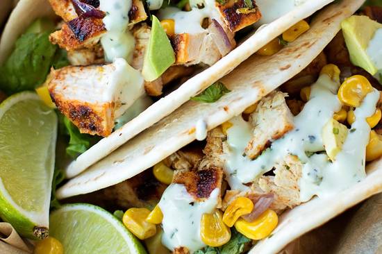 Chicken street tacos