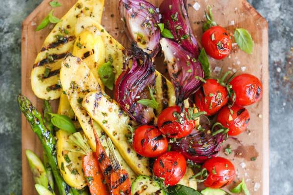 Grilled veggie board