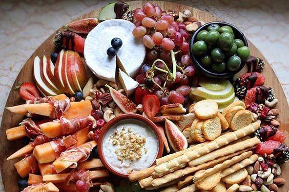 Fruit and dip board