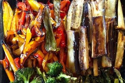 Grilled veggie board