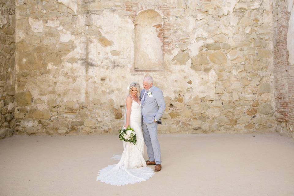 Couple at Mission San Juan Cap