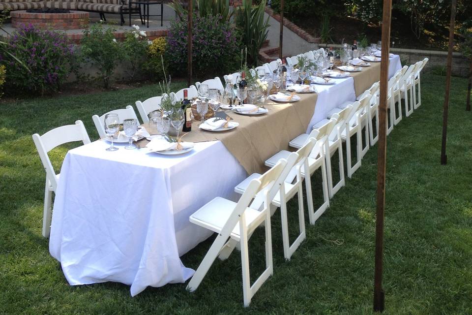 Fun summer backyard wedding