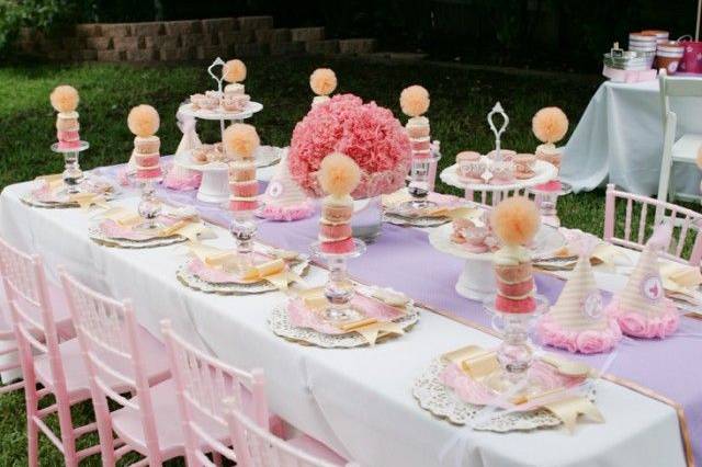 Whimsical pink table