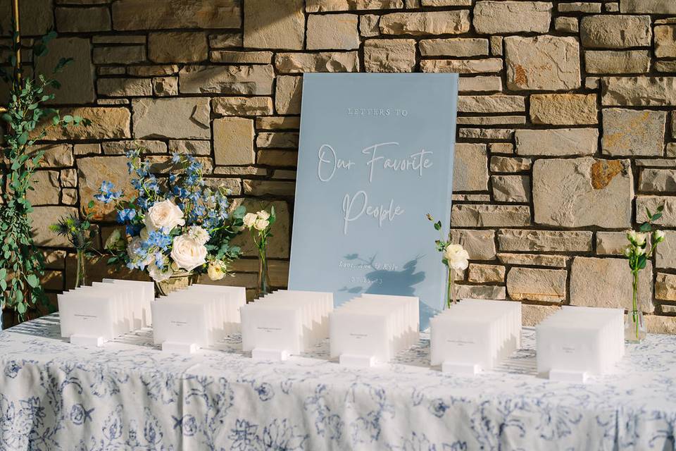 Coastal escort card display