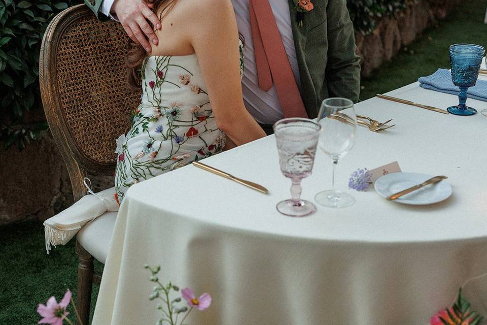 Wedding sweetheart Table