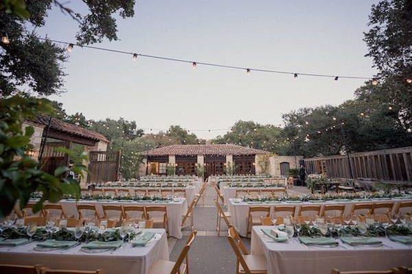 Dining area set-up