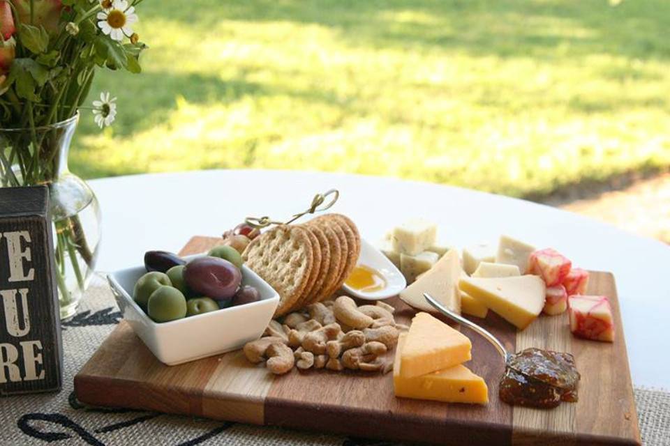 Centerpiece: cheese platter