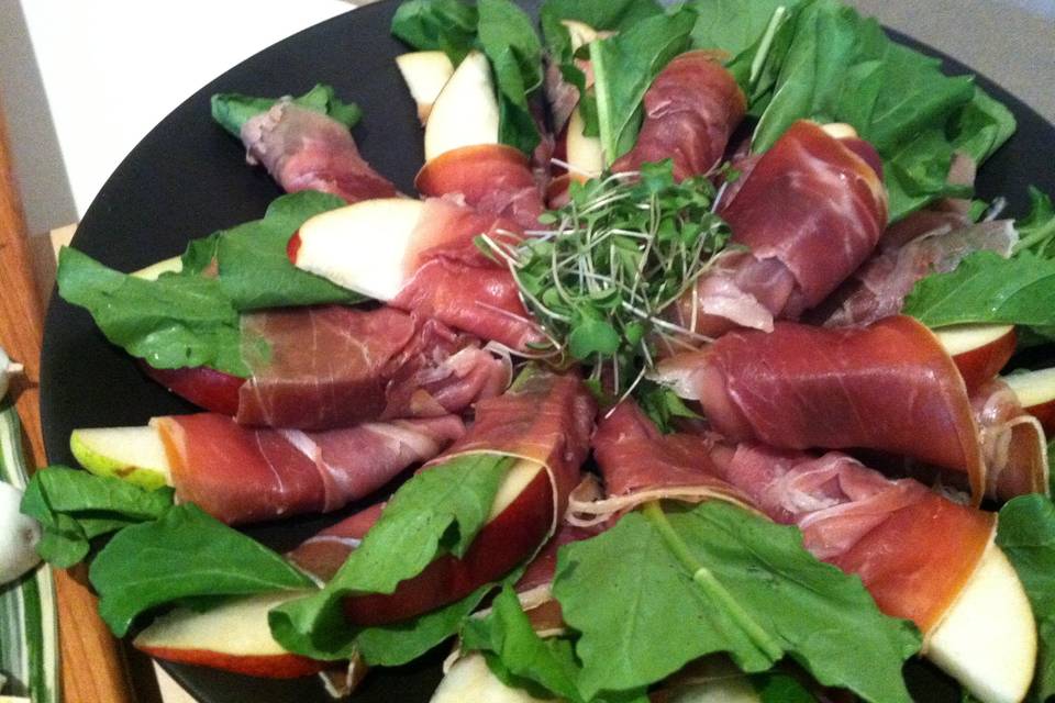 Prosciutto, pears & arugula