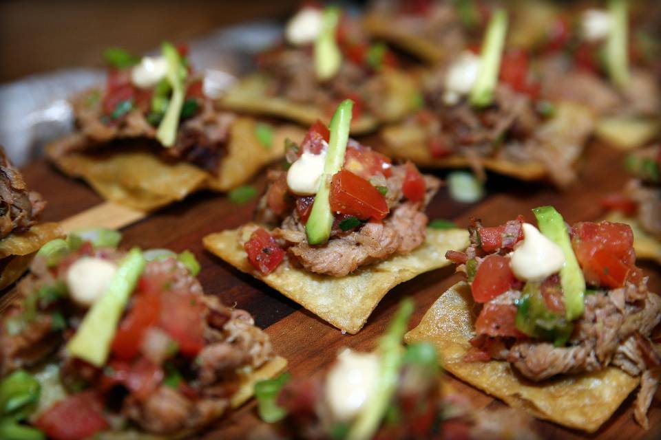 Pork tostadas