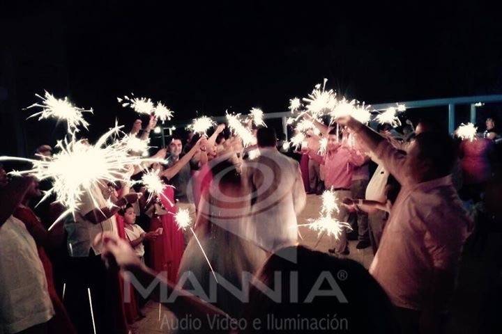 Cold fireworks first dance