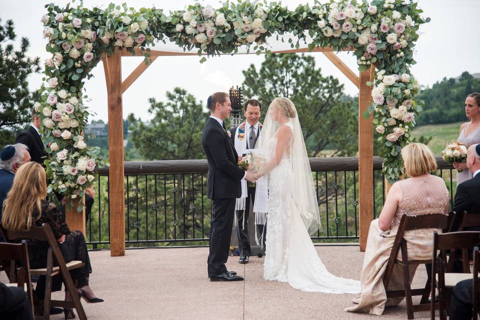 Under the chuppah