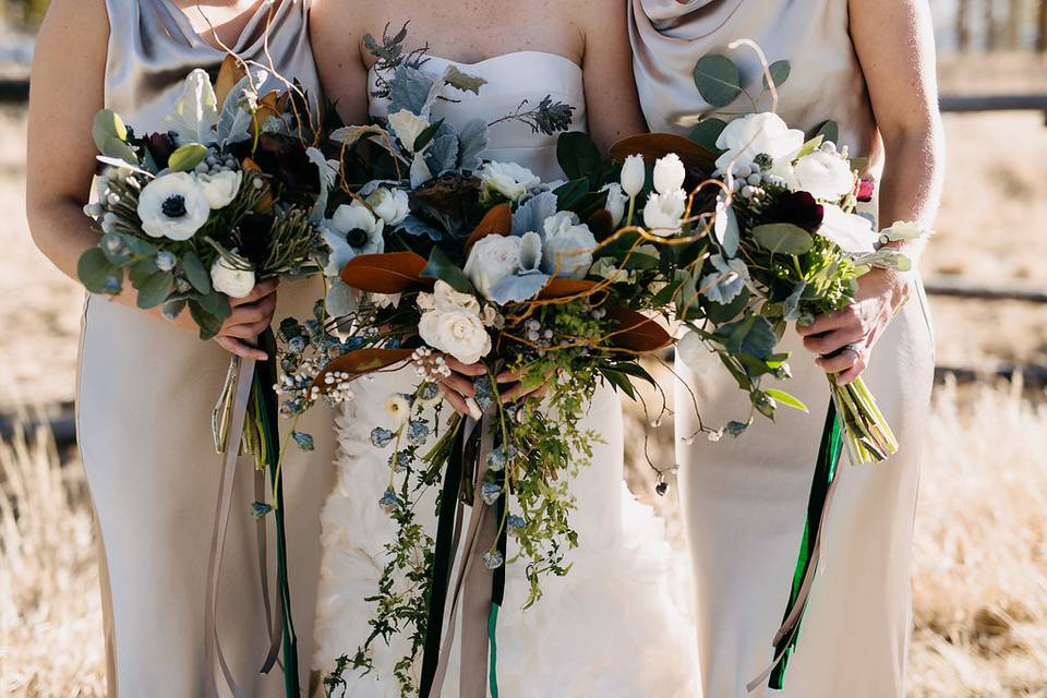 The bouquets, all stunning