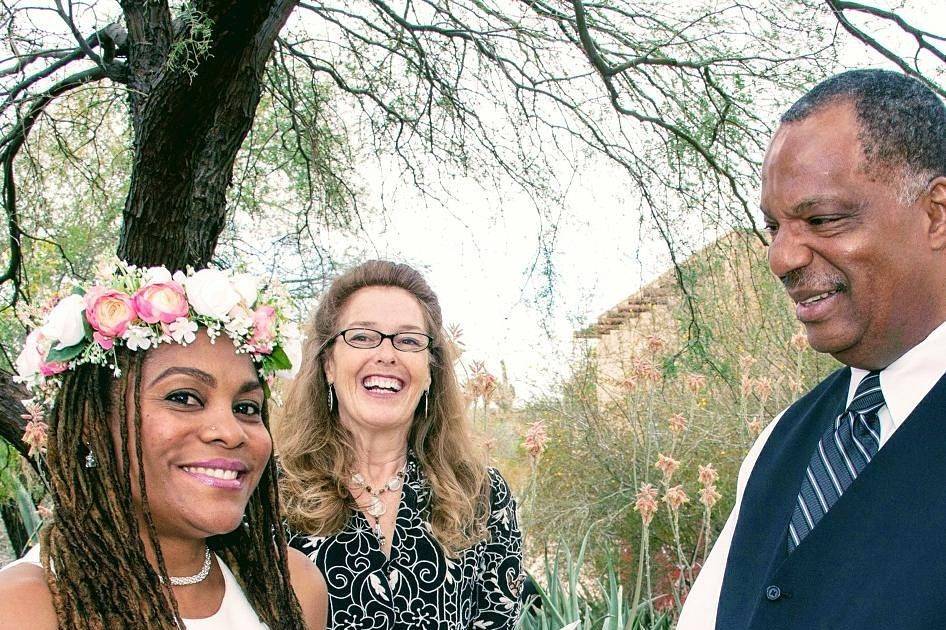 Desert Botanical Gardens ElopmentPhoenix Wedding MinisterReverend Amy Miller
