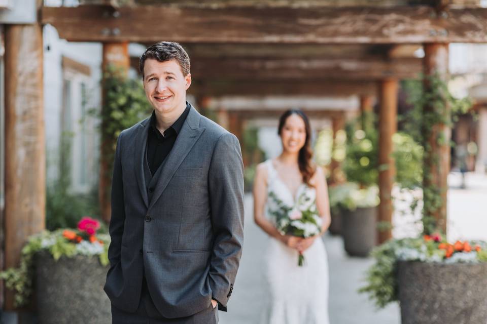 Bride and Groom First Look